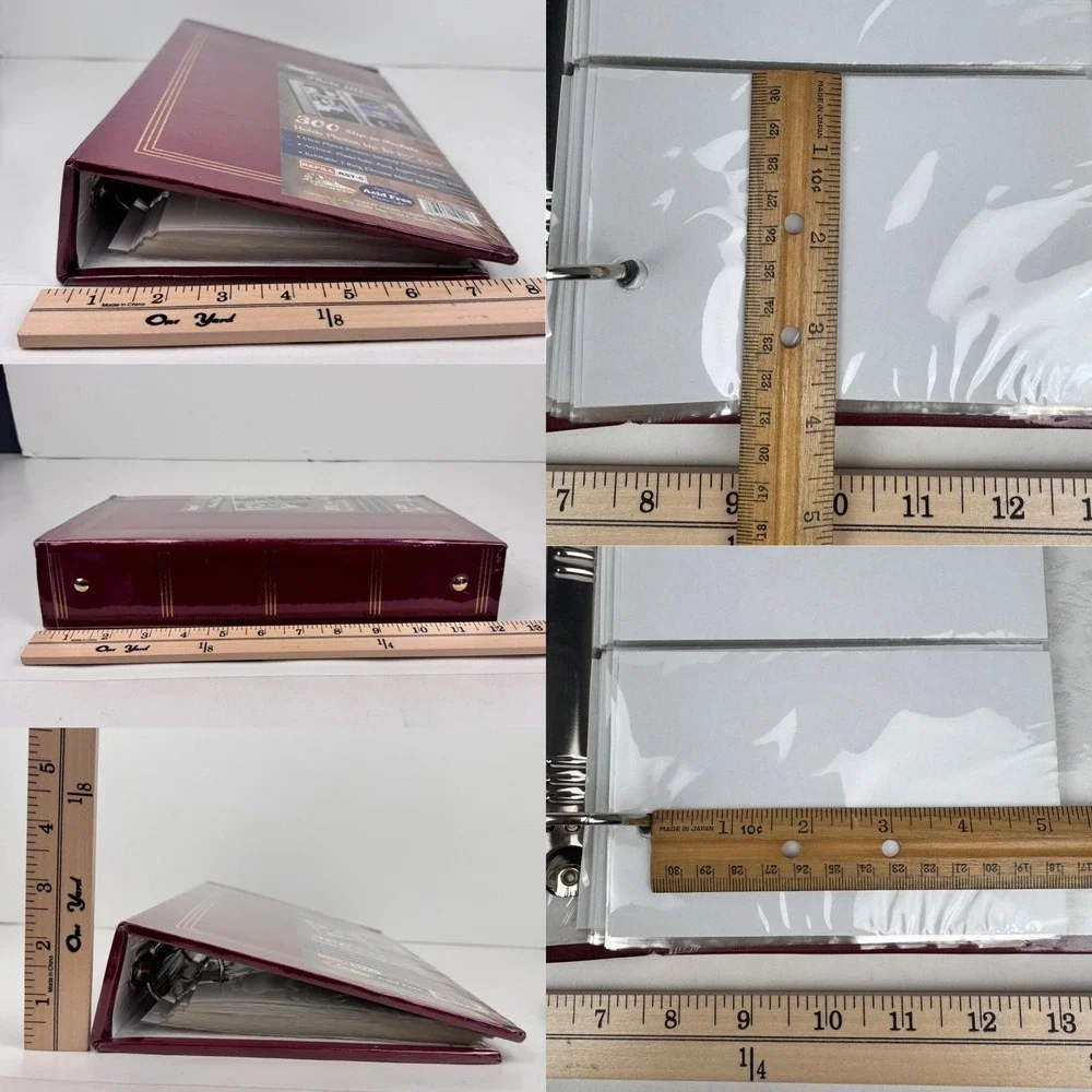 Vtg 2001 Pioneer‎ Photo Album 3 Ring Binder Sealed Maroon Gold Accents READ